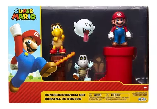 Set Muñecos Colección Juego Mario Bros 5 Piezas Log-on