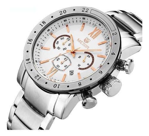 Reloj De Negocios Para Hombre Megir 3atm Waterproof 3008