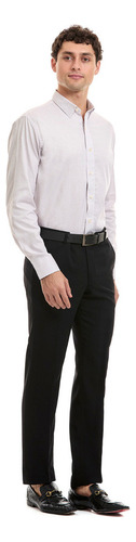 Camisa Moda Formal Slim Fit Manga Larga Lisa Vittorio Forti