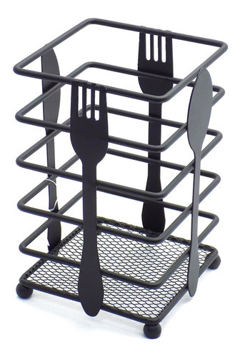 Porta Cubiertos Utensillos De Cocina Organizador De Metal
