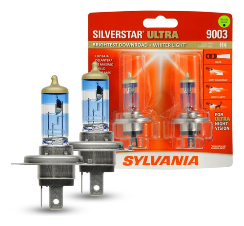 Bombillas Halógenas Sylvania - 9003 Silverstar Ultra - H4