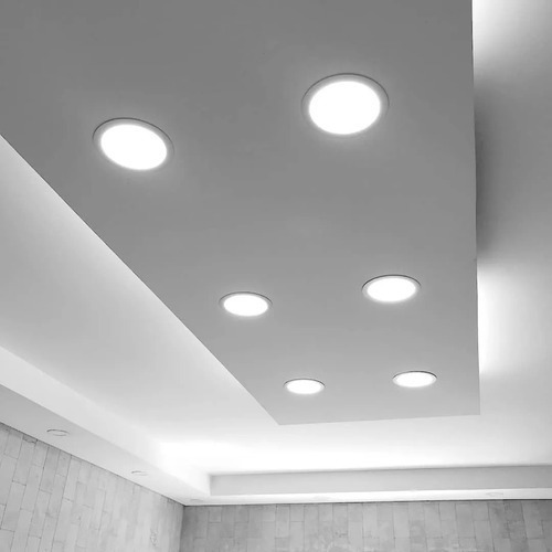 Pack 10 Focos Panel Led 15w Embutido Redondo Luz Fría