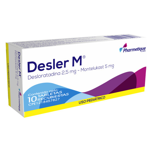 Desler M 2,5 Mg-5 Mg X 10 Tabletas Pediátricas
