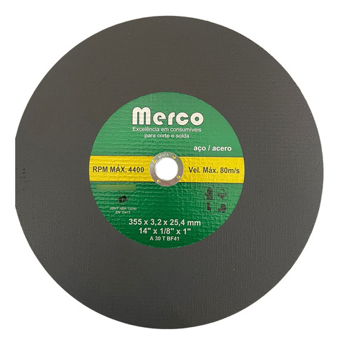 Disco De Corte 14 (14 X 3,2 X 25,4 Mm ) Merco