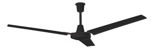 Ventilador de techo Kodiak Fan KO-VE-56 negro con 3 aspas de  metal, 56" de diámetro 127 V