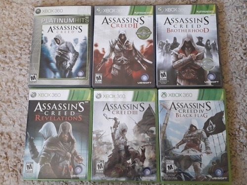 Colección Assassin's Creed I-iv + Watch Dogs Para Xbox 360