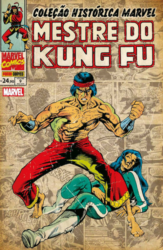 Coleção Histórica Marvel Mestre Do Kung Fu Vol. 9, de Moench, Doug. Editora Panini Brasil LTDA, capa mole em português, 2019