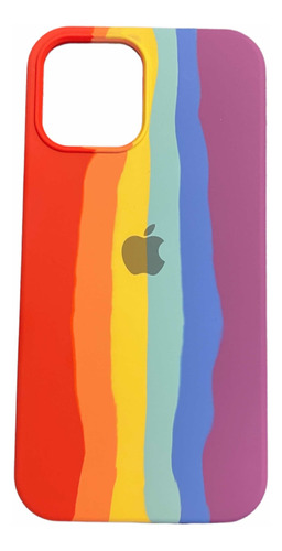 Silicone Case Multicolor Para iPhone 12 Y 12 Pro