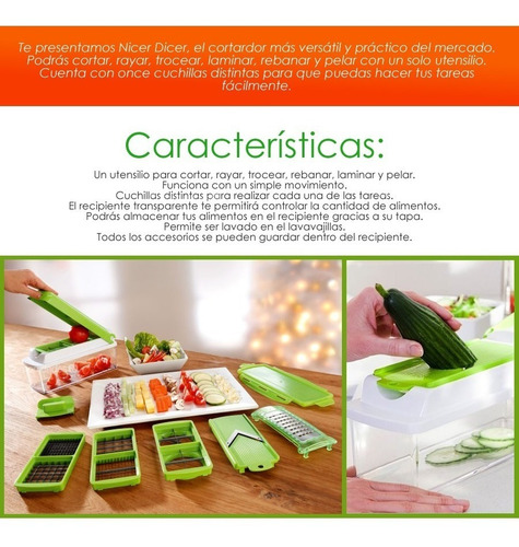 Imagen 4 de 5 de Nicer Dicer Plus Cortador Rayador Verdura Original