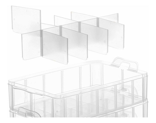Lifesmart Ee.uu. Almacenamiento Apilable Recipiente Transpar