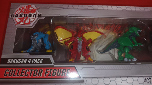 Bakugan Figuras Collector 4 Pack Spin Master Dragonoid (Usado)