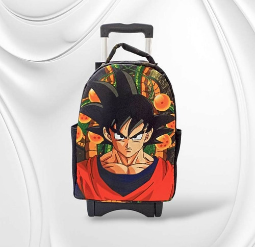 Morral Maleta Bolso Escolar Ruedas Goku Dbz Generico