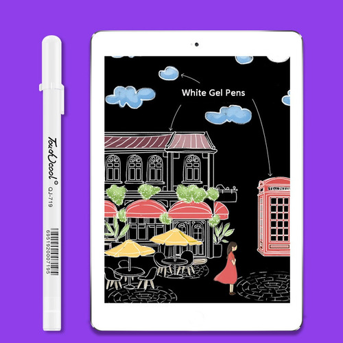 6 Bolígrafos Para Colorear Con Tinta De Archivo Para Dibujar