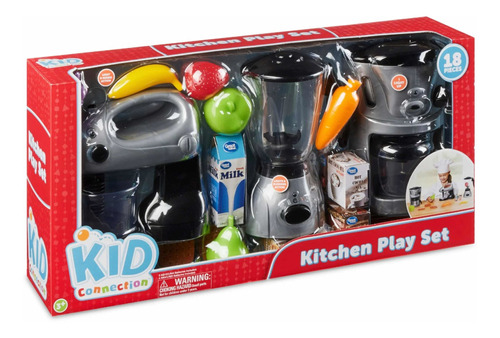 Imagen 1 de 6 de Kid Connection Kitchen Play Set, 18 Pieces Set De Cocina