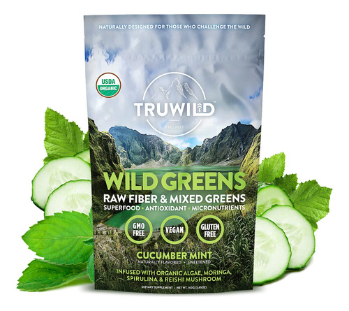 Truwild Polvo Organico De Verduras Silvestres  Superaliment