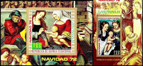 Arte Pictórico - Cranach - Guinea Ecuatorial - 2 Blocks Mint