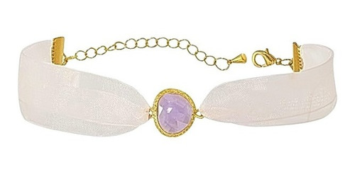 Collar Gargantilla Choker Exclusivo Baño Oro Circón 1003m