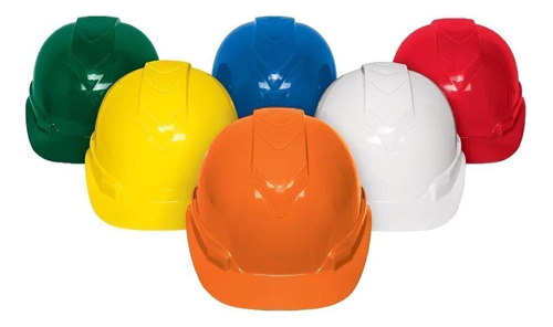 Casco Seguridad Industrial Color Surtido Lote 12 Pzas