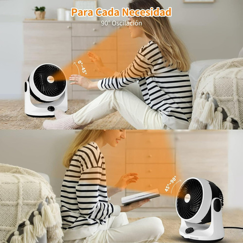 Calentador Eléctrico Calefactor Termo Ventilador Potente 90°