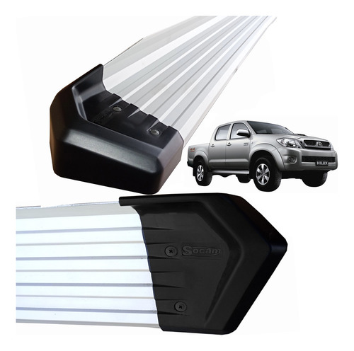 Estribos Aluminio Toyota Hilux(cd) 05´ A 15´ + Envío Gratis 