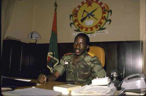 Cuadro Canvas Sankara Burkina Faso Revolucion Comunista M6