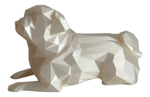 Pug Geométrico - (19cm) - Estatua Decorativa