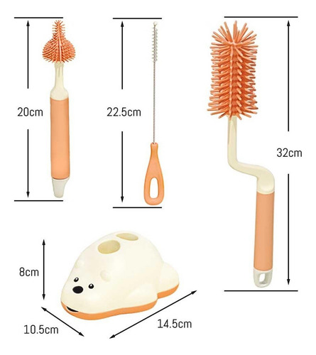 Cepillo Para Botellasjuego Cepillos Limpieza Para Botellas