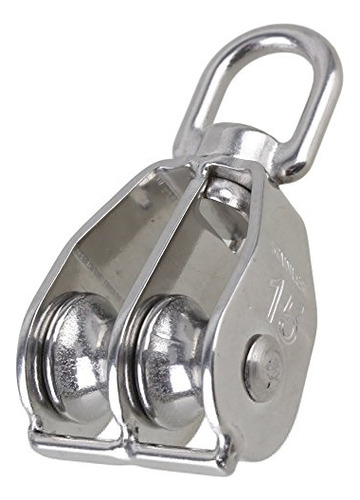 Bloque Doble De Polea Jcbiz M15 Acero Inoxidable - Carga