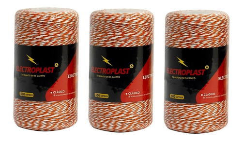 Hilo Electrico Electroplast® 3 Unidades X 500 Mts Clasico 6h