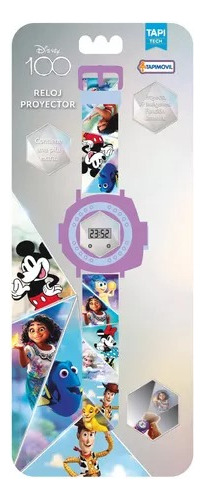 Reloj Digital Tapimovil Proyector Imagen 100 Años Disney