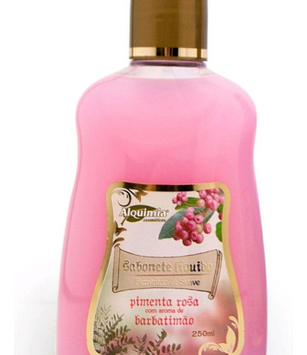 Sabonete Feminino Pimenta Rosa Com Aroma De Barbatimão 250ml