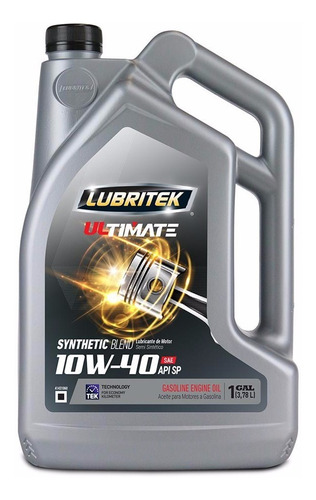 Lubritek 10w40 Sn-cf Aceite Motor Original 