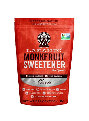 Lakanto Classic Monkfruit Natural Sweetener, 8,29 Oz (235 G)