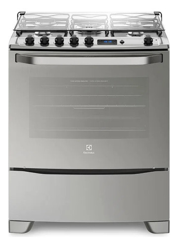 Estufa 5 Quemadores Electrolux Horno A Gas Con Grill 76gsr Color Silver 110