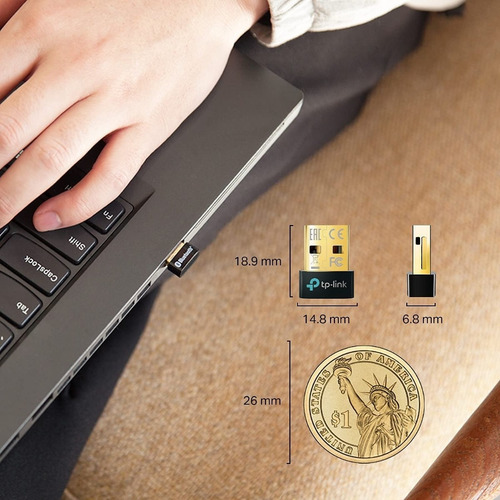 Imagen 3 de 7 de Adaptador Bluetooth Usb Nanotplink Ub500 5.0 Pc Notebook