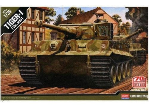 German Tiger I Mid-version Escal 1/35 Academy 13287 La Plata