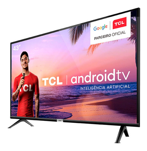 Imagem 2 de 4 de Smart Tv Led 43'' Full Hd Tcl 43s6500s 2 Hdmi 1 Usb Wi-fi