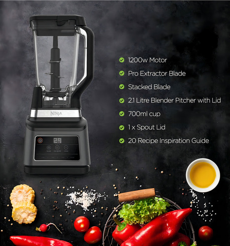 Liquidificador portátil Ninja Professional Plus BN750 2,1 L preto e prata 220V - 240V
