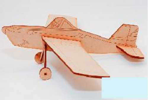 Maqueta Rompecabezas 3d Avioncito En Madera Motricidad Fina