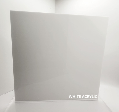 Hoja Plexigla Acrilico Opaco Blanco 12.0 X 24.0 in