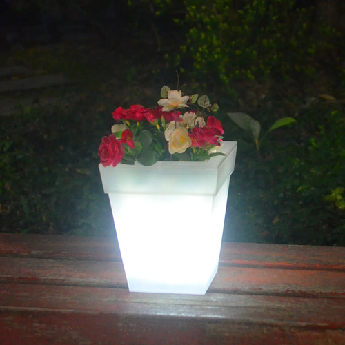 Jy O Night Lights Solar Garden, Luzes Decorativas, Vasos