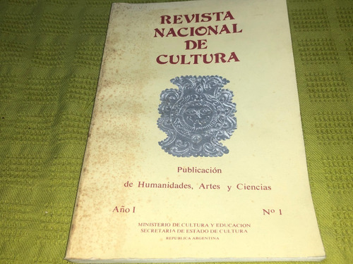 Revista Nacional De Cultura Año 1 N°1