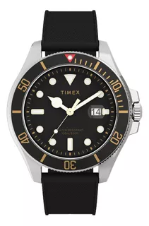 Reloj Timex Harborside Coast 43mm Rubber Strap Black