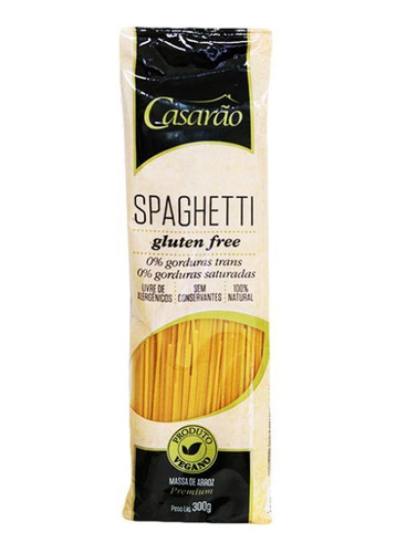 Kit 6x: Macarrão Spaghetti Sem Glúten Casarão 300g