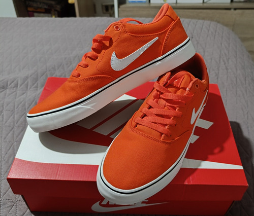 Nike Sb Chron 2 Canvas Orange 9us