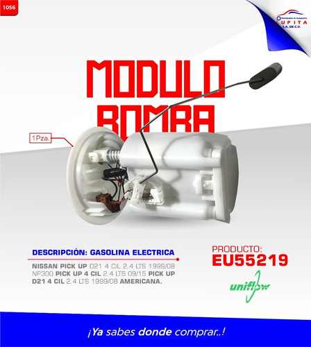 Bomba Gasolina Nissan Pickup D21 4 Cil 2.4 Lts 1999/08 Np300