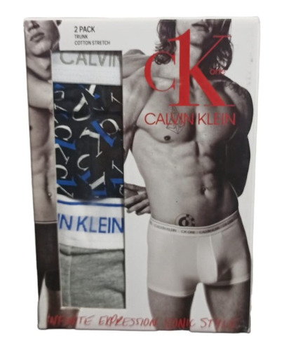 Boxer Trunk Corto Calvin Klein 2 Pack Hombre Nb2385o - 003