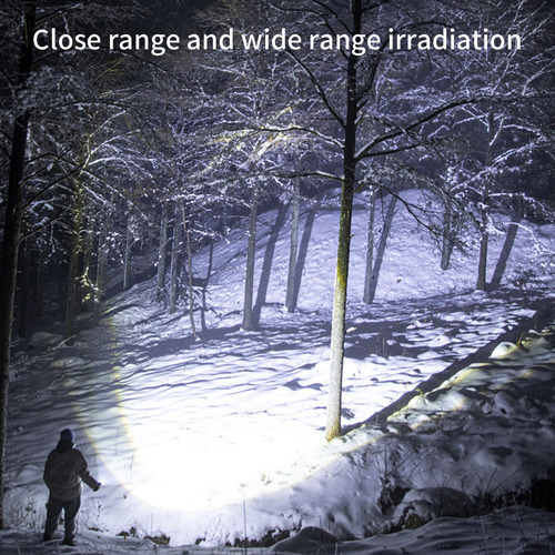 Linterna Grande De Mano Recargable Con Luces Led