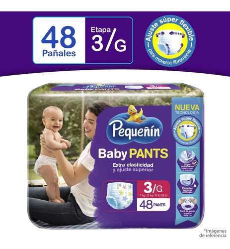 Pañal Pequeñín Baby Pants Etapa 3 - Unidad a $1046