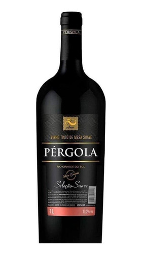 Vinho Pérgola Tinto Suave Seleção 1l - 2 Unidades